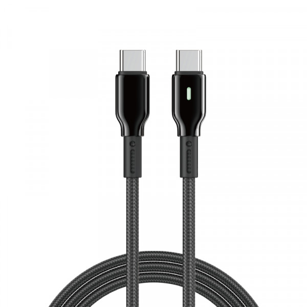 Кабель WIWU 60W Duralink Series Nylon Braided Cable Wi-C075 C-C 1M (6977703654714)