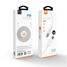 Кабель WUW-X188 Type-C to Lightning 27W 2m White