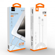 Кабель WUW-X200 Type-C to Type-C PD 60W білий
