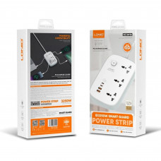 Мережевий фільтр Profit SC3416 PD QC3.0, 65W 2Type-C+2USB, кабель 2 м. (Білий) (200093161)