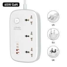 Мережевий фільтр Profit SC3416 PD QC3.0, 65W 2Type-C+2USB, кабель 2 м. (Білий) (200093161)