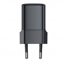 Мережевий зарядний пристрій ACEFAST A117 PD20W mini GaN USB-C fast charger Black (6974316284987)