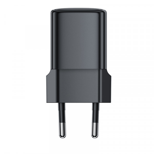 Мережевий зарядний пристрій ACEFAST A117 PD20W mini GaN USB-C fast charger Black (6974316284987)
