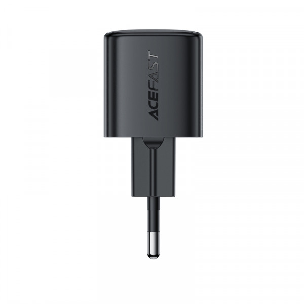 Мережевий зарядний пристрій ACEFAST A117 PD20W mini GaN USB-C fast charger Black (6974316284987)