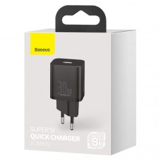 Мережевий зарядний пристрій Baseus Super Si quick charger IC 30W EU Чорний