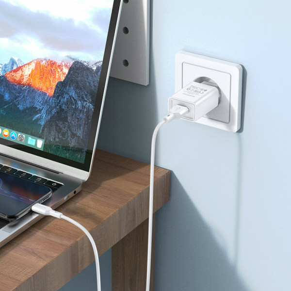 Мережевий зарядний пристрій BOROFONE BA68A Glacier single port charger 10.5W White