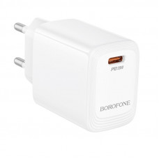 Мережевий зарядний пристрій BOROFONE BN26 Fuente single-port PD20W charger (EU) White