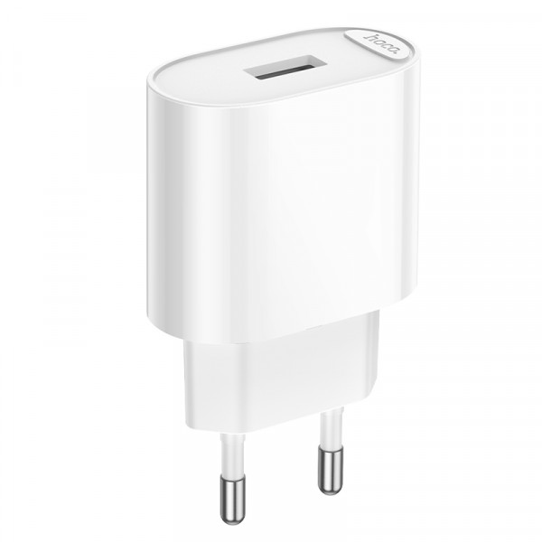 Мережевий зарядний пристрій HOCO C109A(10.5W) Fighter single port charger White (6942007656580)