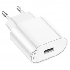 Мережевий зарядний пристрій HOCO C109A(10.5W) Fighter single port charger White (6942007656580)