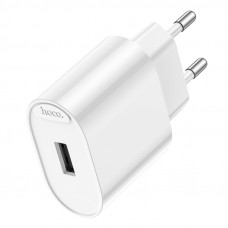 Мережевий зарядний пристрій HOCO C109A(10.5W) Fighter single port charger White (6942007656580)