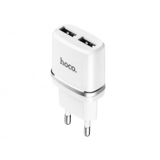 Мережевий зарядний пристрій HOCO C12 Smart dual USB charger 12W White (6957531047759)