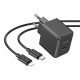 Мережевий зарядний пристрій HOCO CS13A Ocean single port PD20W charger set(C to iP) Чорний