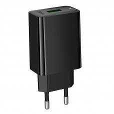 Мережевий зарядний пристрій HOCO CS92A Leader single port QC3.0 charger(EU) Black (6942007671033)