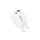 Мережевий зарядний пристрій REMAX Kiddy Series 20W A+C Fast Charger RP-U120 EU-White (6954851209423)