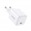 Мережевий зарядний пристрій UGREEN X513 30W USB-C GaN Fast Charger Set White EU+1M CC Cable (UGR-65013)