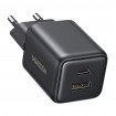 Мережевий зарядний пристрій UGREEN X514 20W 2-Port GaN Fast Charger EU black (UGR-65737)