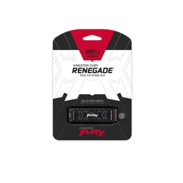 Накопичувач SSD M.2 Kingston FURY Renegade 500GB 2280 NVMe PCIe Gen 4.0 x4 3D TLC NAND