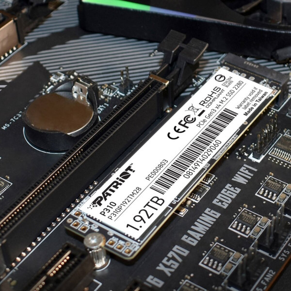 Накопичувач SSD M.2 Patriot P310 1920GB NVMe 2280 PCIe 3.0x4 3D NAND TLC