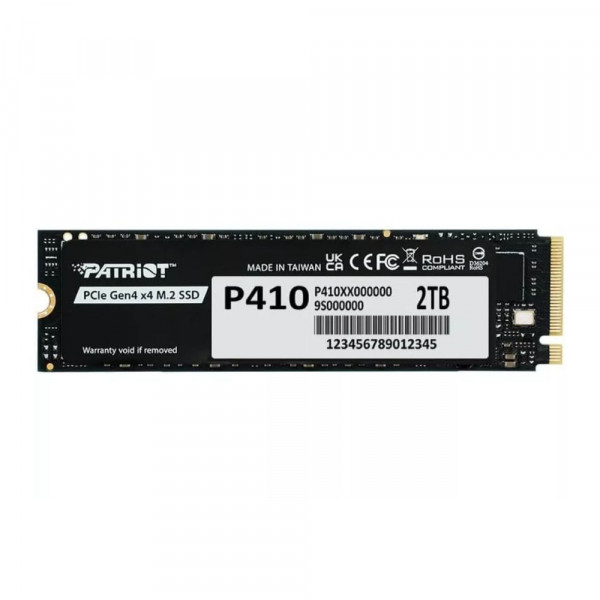 Накопичувач SSD M.2 Patriot P410 2TB NVMe 2280 PCIe Gen4 x4 5000/4500 TLC (P410P2TBM28H)