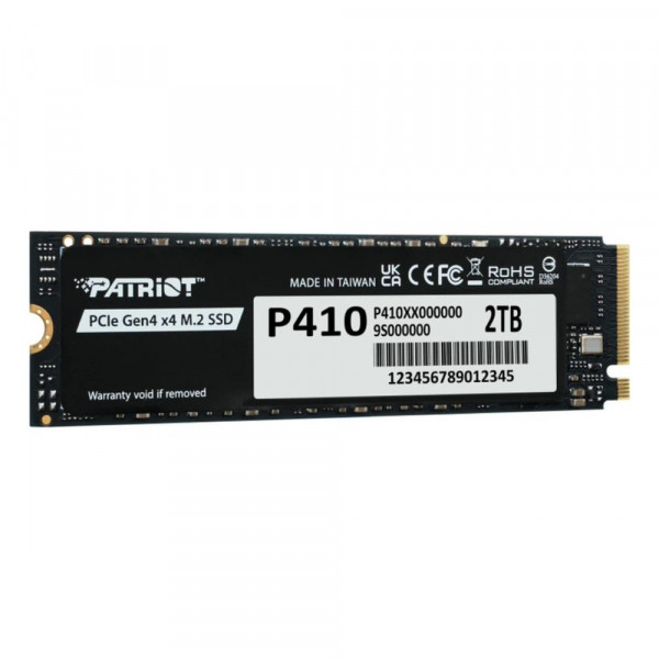 Накопичувач SSD M.2 Patriot P410 2TB NVMe 2280 PCIe Gen4 x4 5000/4500 TLC (P410P2TBM28H)