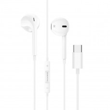 Навушники BOROFONE M80 Magnificent Type-C wire-controlled digital earphones with microphone Білий