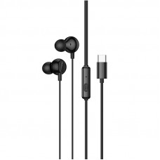 Навушники дротові HOCO M117 Victory universal digital earphones with microphone (Type-C) Black (6942007673235)