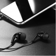 Навушники HOCO M40 Prosody universal earphones with microphone Black (6957531084563)