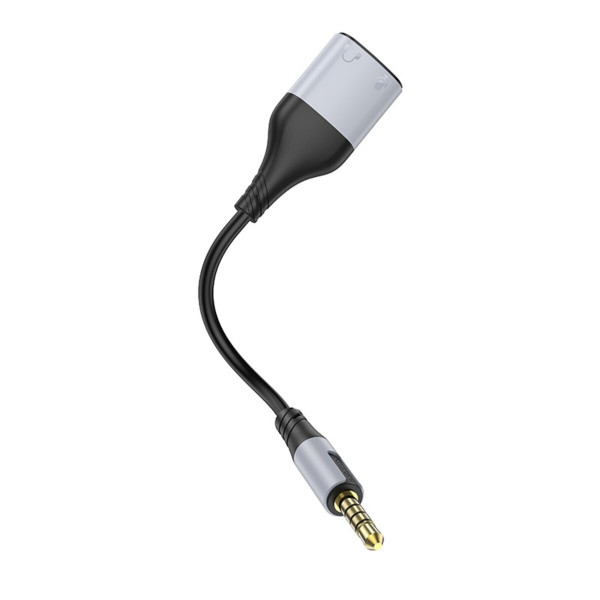 Перехідник BOROFONE BL19 Creator 2-in-1 audio adapter cable 3.5mm Black