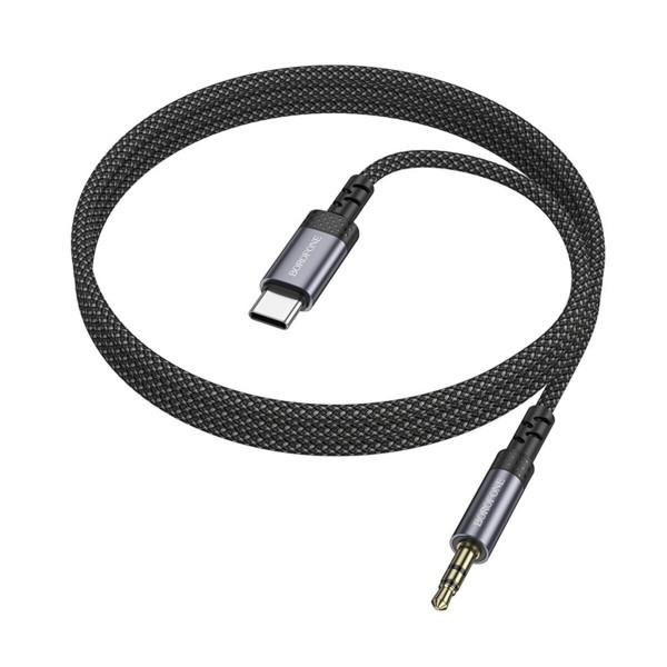 Перехідник BOROFONE BL24 Graceful digital audio conversion cable Type-C Metal Grey