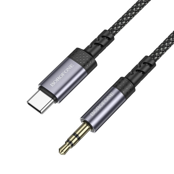 Перехідник BOROFONE BL24 Graceful digital audio conversion cable Type-C Metal Grey