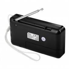 Портативне радіо HOCO HI50 Portable radio, 5W, Black (6942007664202)