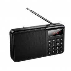 Портативне радіо HOCO HI50 Portable radio, 5W, Black (6942007664202)