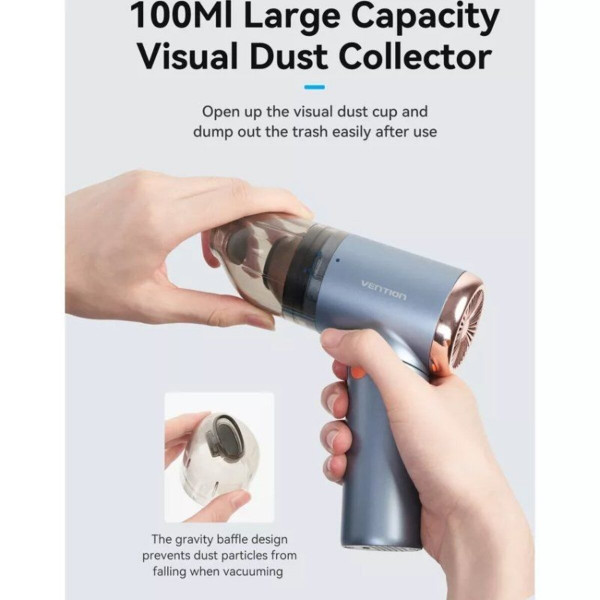 Ручний пилосос Vention Cordless Car Vacuum Cleaner Foldable Type Блакитний (KRAL0)