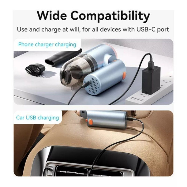 Ручний пилосос Vention Cordless Car Vacuum Cleaner Foldable Type Блакитний (KRAL0)