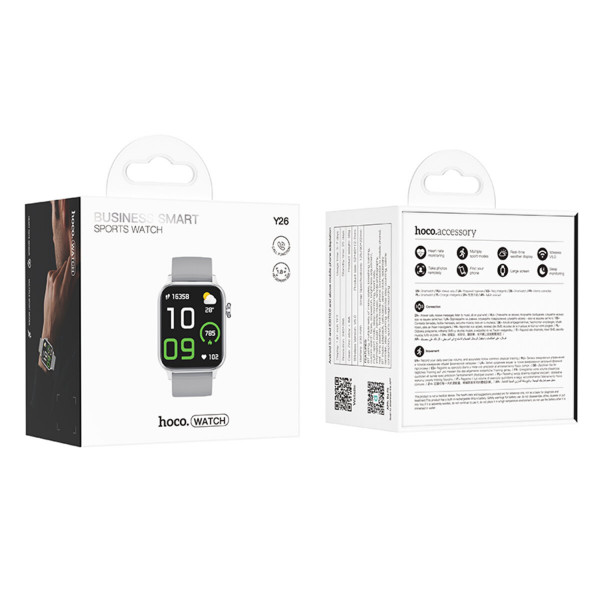 Смарт-годинник HOCO Y26 Smart sports watch (call version) Silver