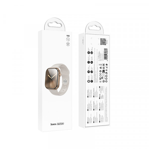 Смарт-годинник HOCO Y30 50mm. 230 mAh. IP67 Smart sports watch(call version) Gold (6942007648974)