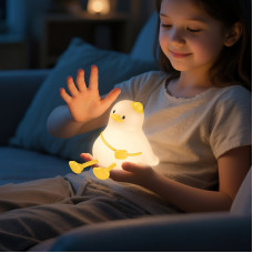 Світильник HOCO HX16 2W. 1200 mAh. Silicone lamp Duck (6942007672757)