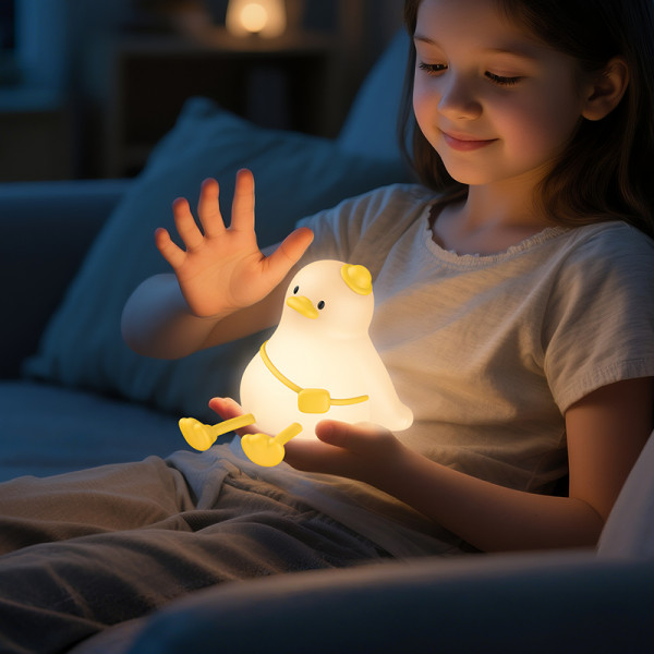 Світильник HOCO HX16 2W. 1200 mAh. Silicone lamp Duck (6942007672757)