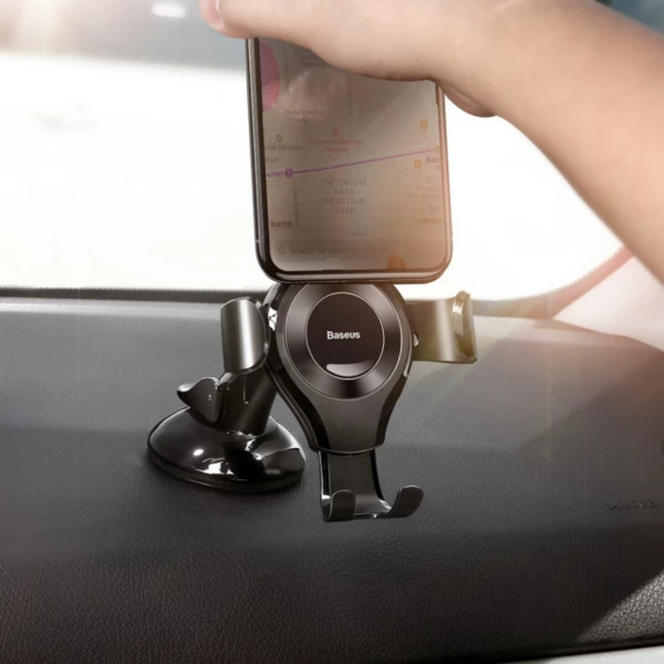 Тримач для мобiльного Baseus Osculum Type Gravity Car Mount Black