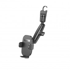 Тримач для мобільного HOCO H17 Waves rearview mirror car holder Чорний