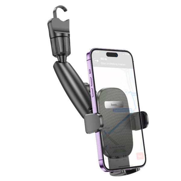Тримач для мобільного HOCO H17 Waves rearview mirror car holder Чорний