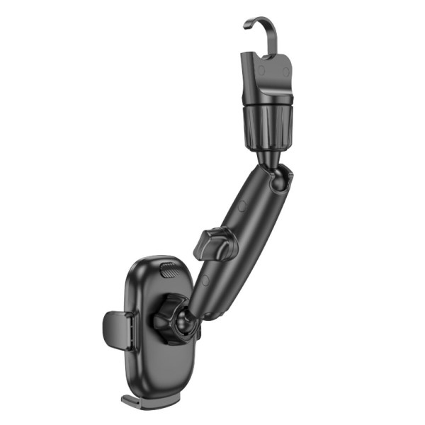 Тримач для мобільного HOCO H17 Waves rearview mirror car holder Чорний