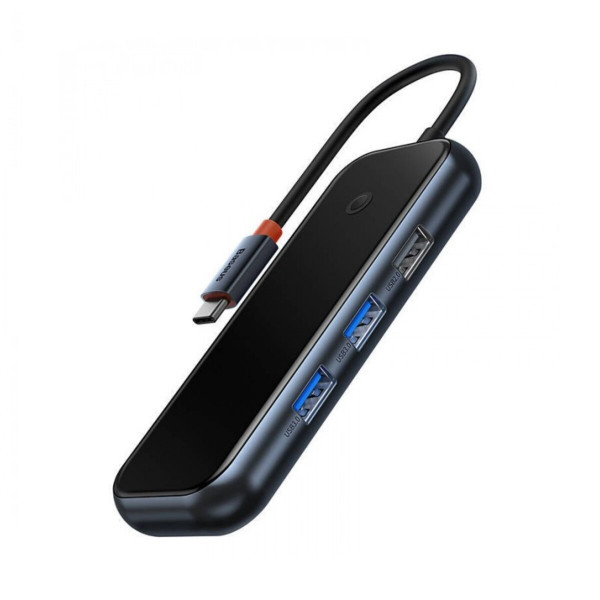 USB-хаб Baseus AcmeJoy 5-Port Type-C HUB Adapter（Type-C to HDMI*1+USB3.0*2+USB2.0*1+Type-C PD&Data *1）Dark Gray