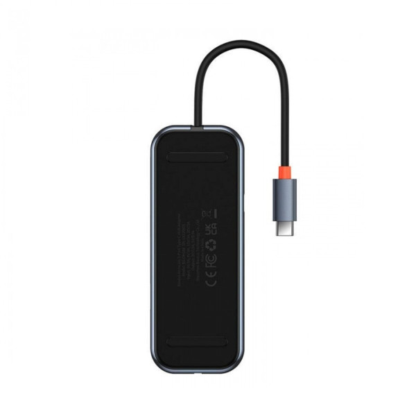 USB-хаб Baseus AcmeJoy 5-Port Type-C HUB Adapter（Type-C to HDMI*1+USB3.0*2+USB2.0*1+Type-C PD&Data *1）Dark Gray