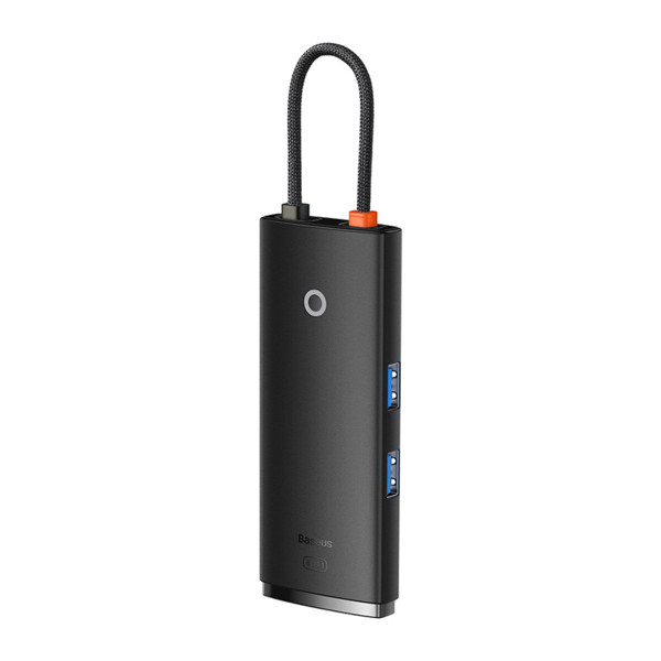 USB-хаб Baseus Lite Series 6-Port Type-C HUB Docking Station (Type-C to HDMI+USB3.0*2+PD+SD/TF) Black