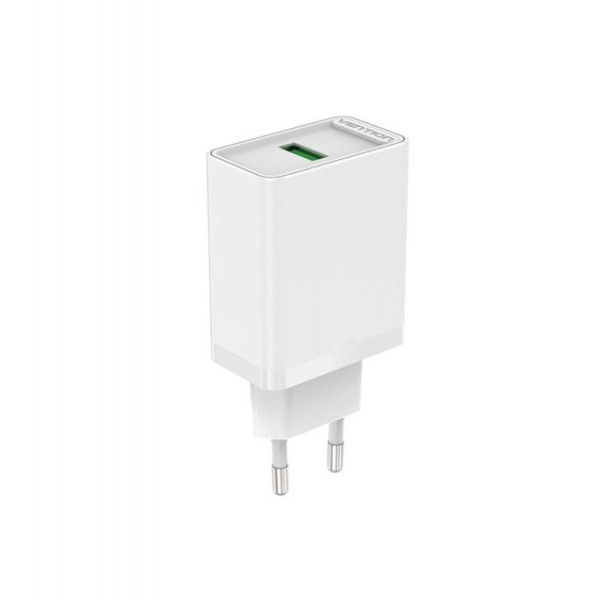 Зарядний пристрій Vention 1-port USB Wall Charger(12W) EU-Plug Білий (FAAW0-EU)