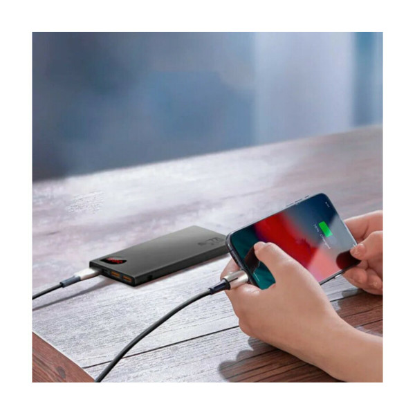 Зовнішній акумулятор Baseus Adaman Metal Digital Display QC Power Bank 10000mAh 22.5W Black