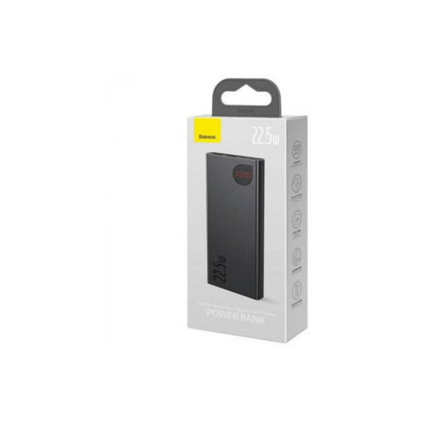 Зовнішній акумулятор Baseus Adaman Metal Digital Display QC Power Bank 10000mAh 22.5W Black