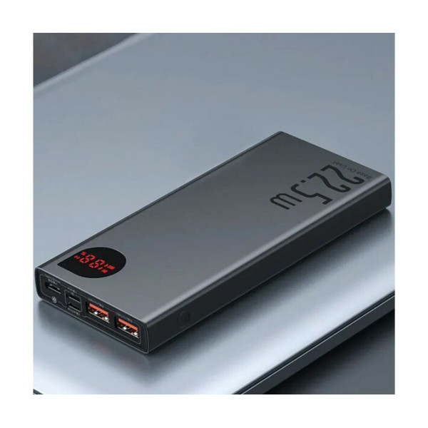 Зовнішній акумулятор Baseus Adaman Metal Digital Display QC Power Bank 10000mAh 22.5W Black