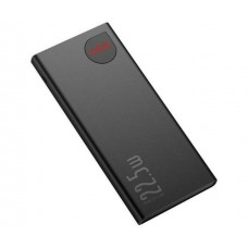 Зовнішній акумулятор Baseus Adaman Metal Digital Display QC Power Bank 10000mAh 22.5W Чорний
